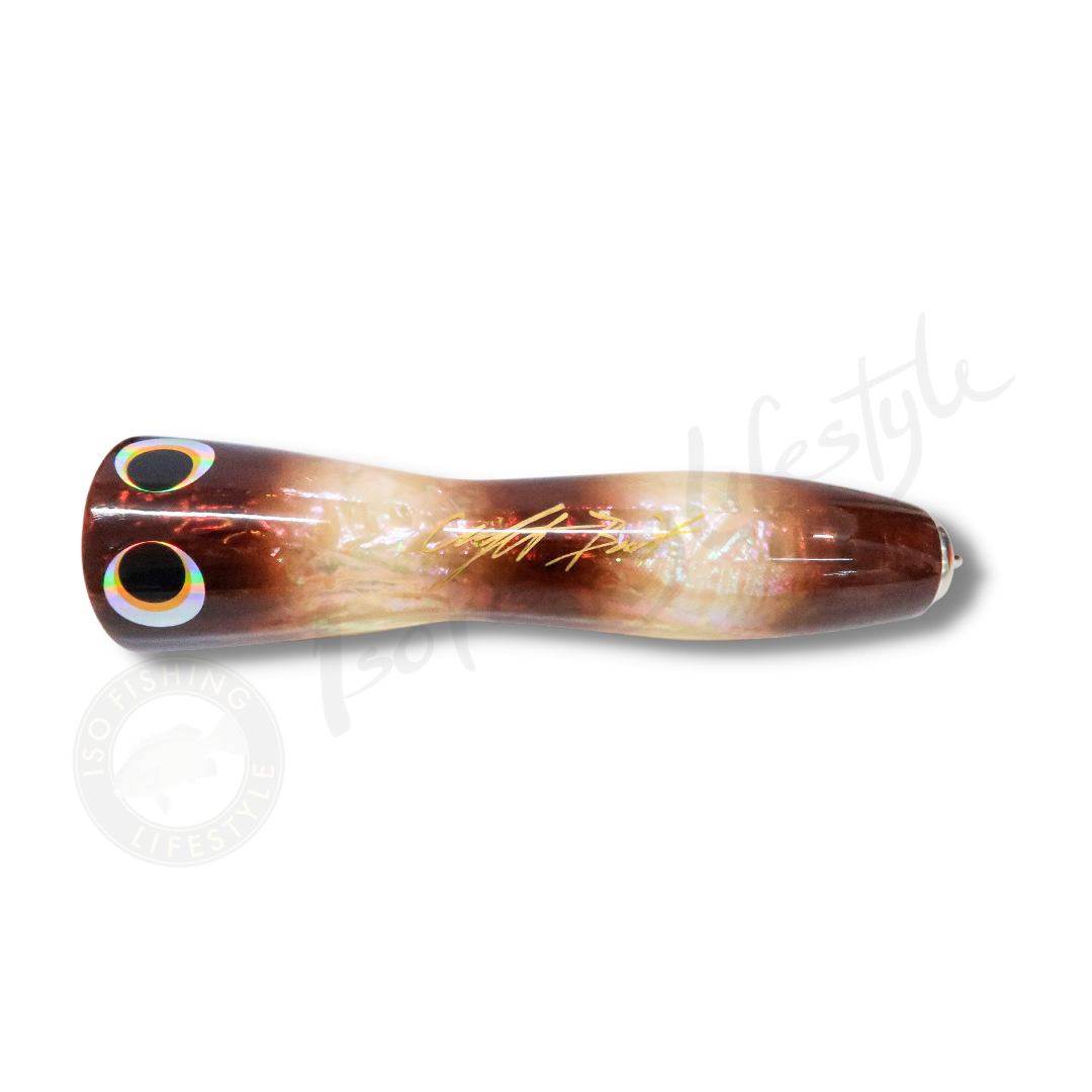 Craft Bait 2021 Craftbait GT-3 130g Abalone Handmade Popper - Image 5