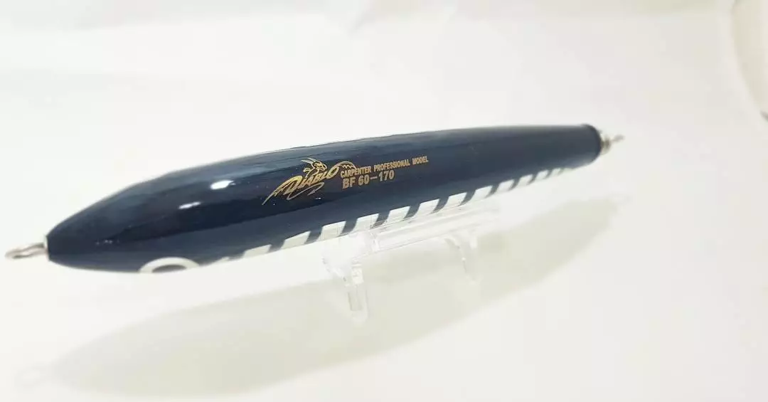 Carpenter Bluefish BF 60 - 170 Diablo Black Silver Stripe Silver Eye - Image 2