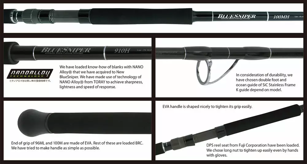 Yamaga Blanks Blue Sniper Shore Casting 910H - Image 3